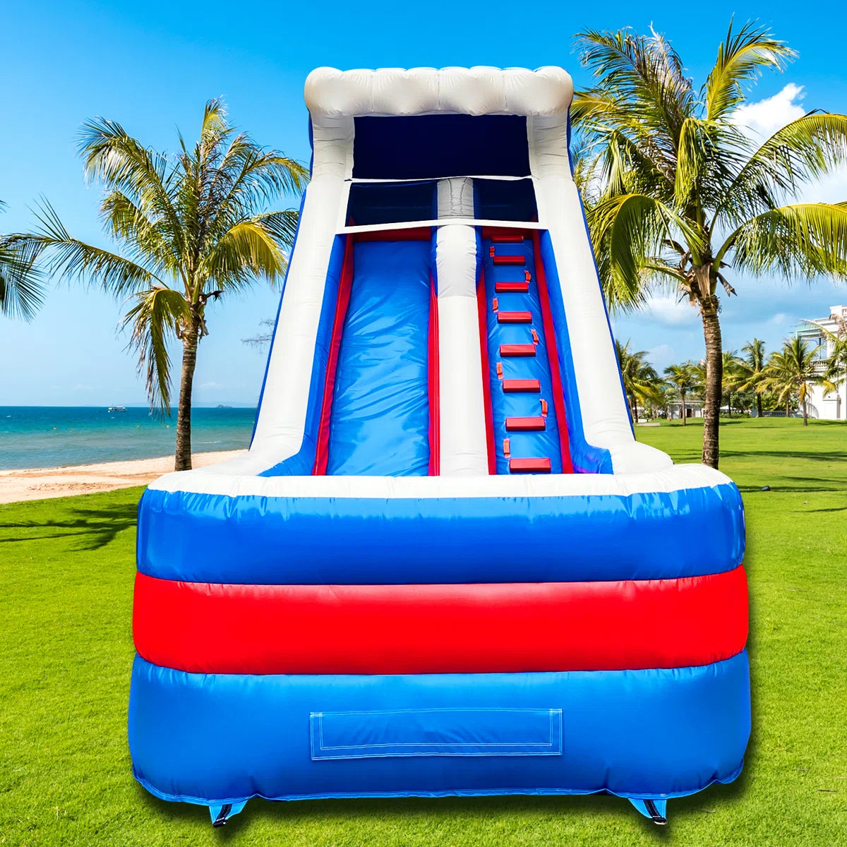 BIG WAVE - 16FT Patriotic Splash Wet/Dry Water Slide - 11167