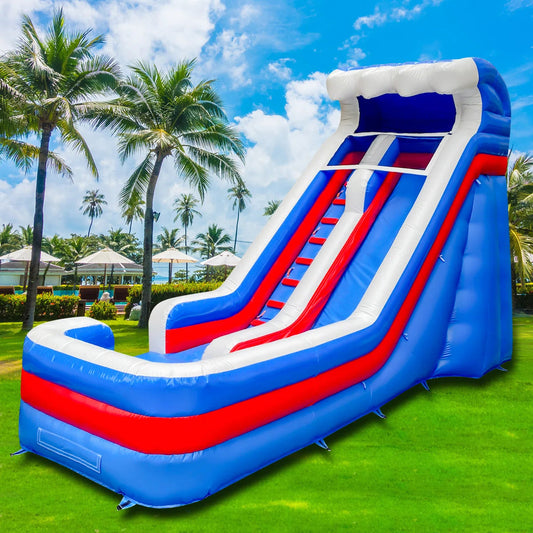 BIG WAVE - 16FT Patriotic Splash Wet/Dry Water Slide - 11167