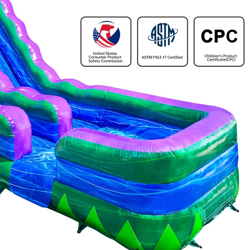 BIG WAVE - 16FT Jungle Rush Wet/Dry Water Slide - 11156