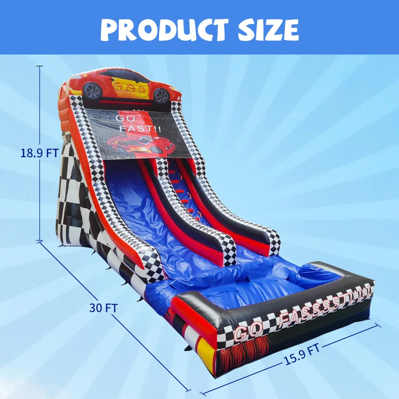 BIG WAVE - 19FT Supreme Speedway Splash Wet/Dry Water Slide